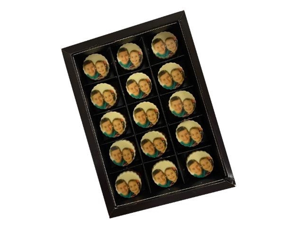 Bonbons met foto/logo rond