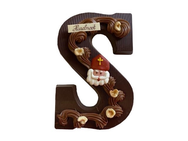 Chocoladeletter praliné puur